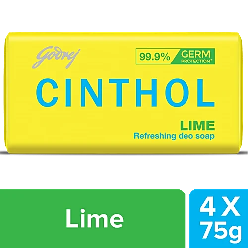 Cinthol Lime Doa Soap 4U*75 g