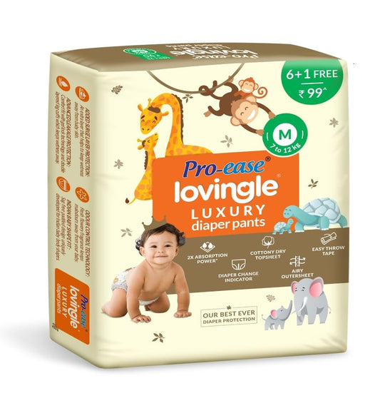 Pro-ease Lovingle Diapers M size 7 Pants 7-12Kg