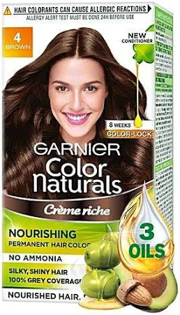 Garnier Natural Brown Hair Colour Shade No 4 70 ml + 60 g