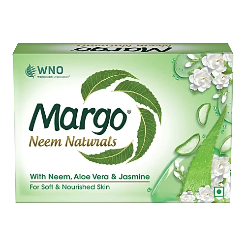Margo Neem Naturals Aloe Vera & Jasmine, 100 g (Buy 4 Get 1 Free)