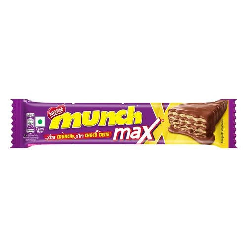 Nestle Munch Max Chocolate Coated Crunchy Wafer Bar, 38.5 g