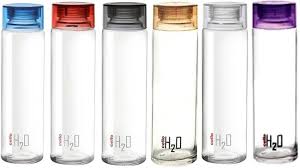 Cello H2O Glass Water Bottle, ( Colour ), 920 ml